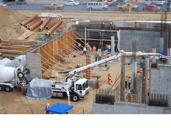 Slab on Grade pour