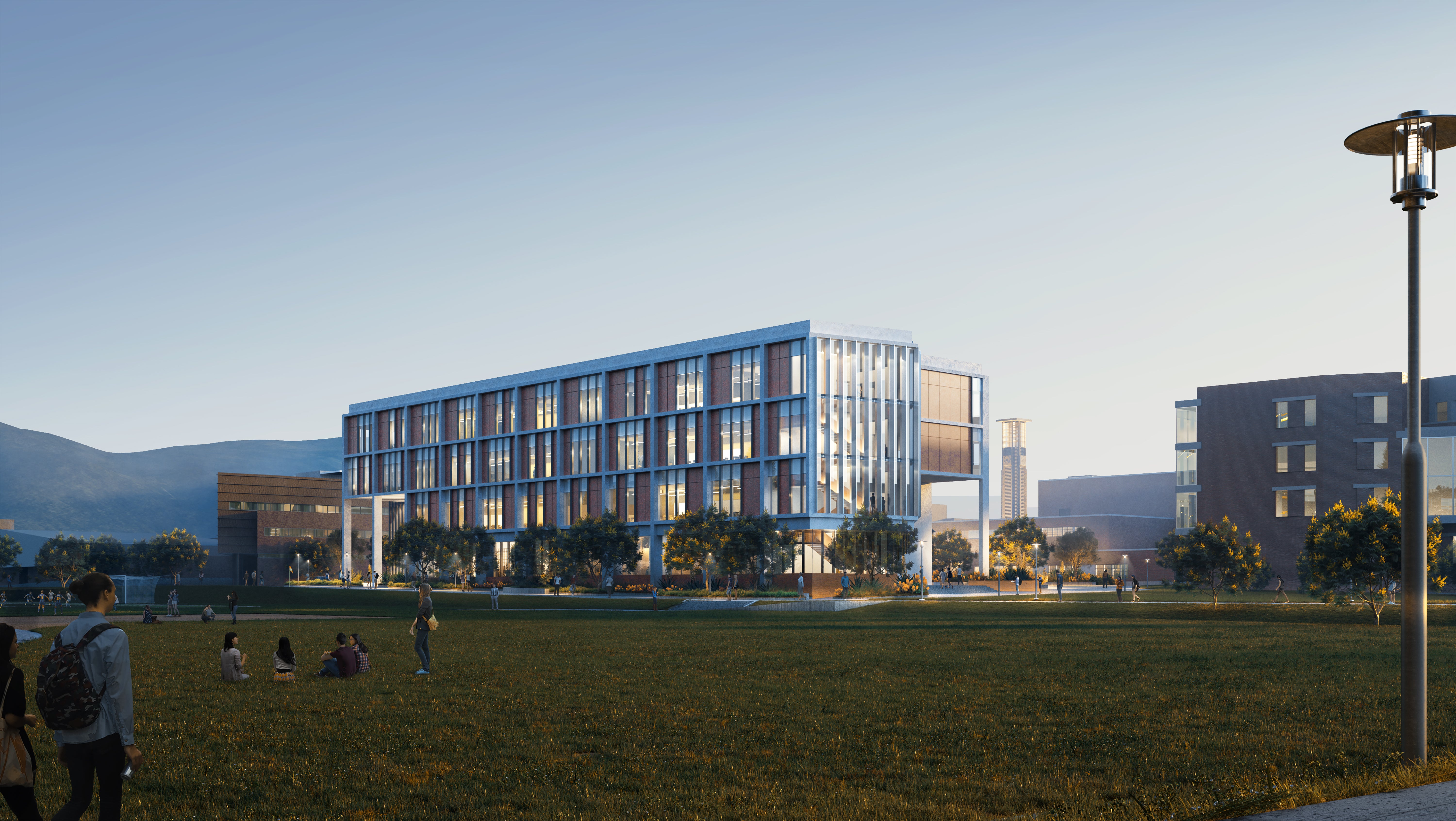 Rendering of the Undergraduate Teaching and Learning Facility (UTLF) 